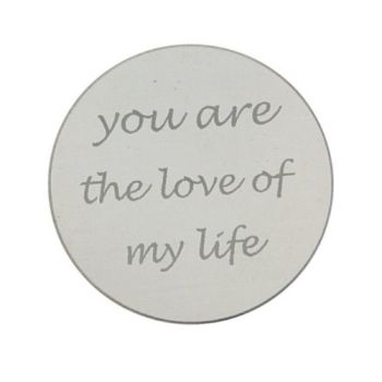 MY iMenso Engraving Insignia You are the love my life Silber 33-0286