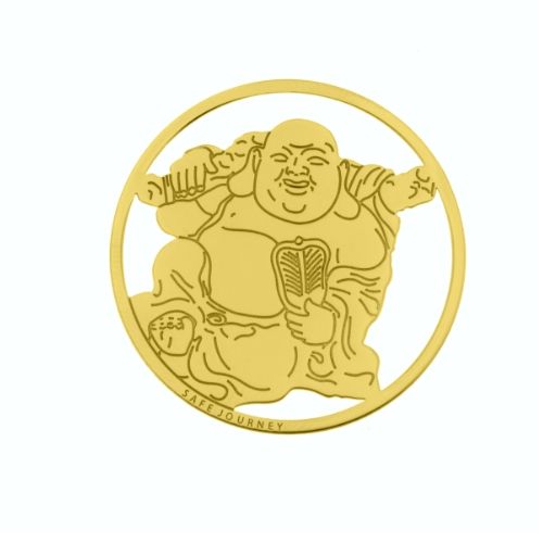 MY iMenso Cover Insignia Buddha Silber gelb vergoldet 33-0774