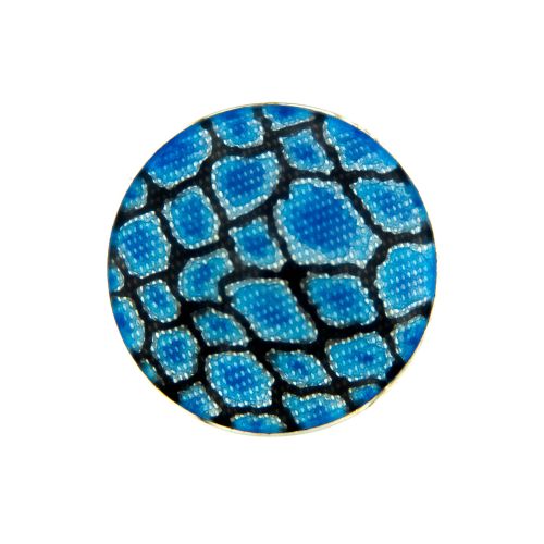 MY iMenso Enamel Insignia blue snake print 33-1452