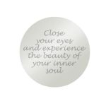 MY iMenso Engraving Insignia Close your eyes Silber 24-0299