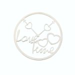 MY iMenso Cover Insignia Love Time Silber rhodiniert flach 33-0796